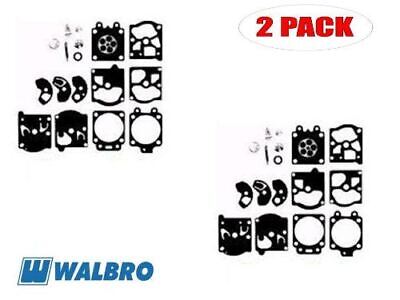 GENUINE OEM WALBRO PART # K10-WAT; CARBURETOR REPAIR KIT 2 PACK