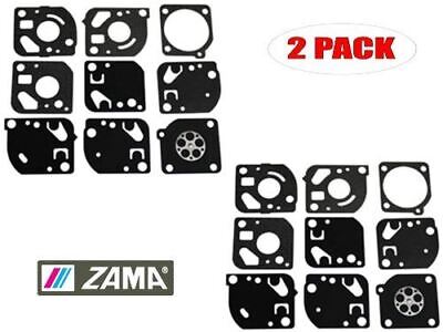 2 PACK NEW GENUINE OEM ZAMA PART # GND-18 GASKET & DIAPHRAGM KIT; SET OF 2