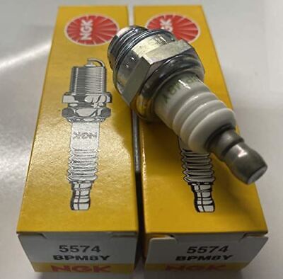 GENUINE OEM NGK PART # BPM8Y; SPARK PLUG 2 PACK